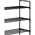 Skoreol m. 4 hylder - sort