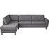Rom Nordic venstrevendt open-end sofa - antracit