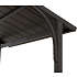Aspe grillpavillon 244 x 153 cm - brun stålstel