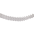 Salling guirlande i papir 4 meter - Hvid