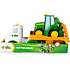 John Deere biltransporter med traktor
