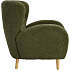 Pelle lænestol - grøn