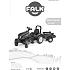 Falk Toys New Holland traktor med vogn
