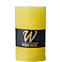 Windsor rustiskt bloklys 7x12 cm - gul