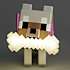Minecraft Wolf natlampe - hvid