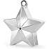Ballonvægt stjerne - sølvfarvet