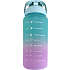 Motivationsflaske - turkis/lilla (2L)