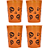 Halloween kopper 4-pak 310 ml - flere varianter - assorteret