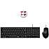 Rapoo NX8020 trådløst keyboard og mus - sort
