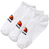 Ellesse 3-pak footies str. 36/38 - hvid