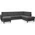 Madrid Nordic venstrevendt U-sofa - antracit