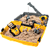 Kinetic Sand kuffert med sand