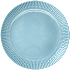 Relief frokosttallerken - lyseblå (Ø: 22 cm)