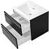 Sydney badmøbel med vask  - mat sort