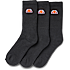Ellesse 3-pak strømper str. 36/38 - sort