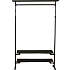 Copenhagen garderobestativ med 2 hylder - sort