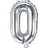 Folieballon "O" 33 cm - flere varianter - assorteret