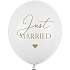 Balloner "Just Married" Ø:30 cm 6-pak