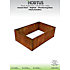 Hortus højbed corten 120x40x60 cm - uden bund