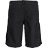 JJ REBEL herre shorts i bomuld str. 7XL - sort