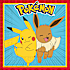 Pokemon mønstrede servietter 33x33 cm 20-pak