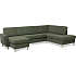 Madrid Nordic venstrevendt U-sofa - grøn