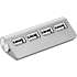 USB-C hub til USB-A 2.0 - sølvfarvet