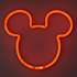 Mickey Mouse neonlampe - rød