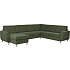 Madrid Nordic vendbar hjørnesofa med chaiselong - grøn