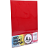 Farvet karton A4 10 ark - rød