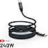 Fixed magnetisk 240W USB-C/C kabel