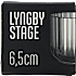 Lyngby fyrfadsstage i klar glas - 6,5 cm