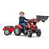 Falk Toys Massey Ferguson frontlæsser med vogn