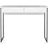 Function Plus skrivebord med 2 skuffer - hvid