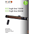 HEAT1 eco high-line 2000W terrassevarmer - titanium