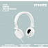 STREETZ H300 on-ear høretelefoner - hvid