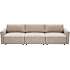 Florence 3 personers modulsofa - gråbrun