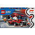 LEGO City F1 pitstop og pitcrew med Ferrari-bil 60443