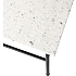 Ibi foldebord - hvid terrazzo look