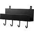 Hylde m. kroge til akustikpanel - sort