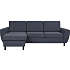 Madrid Nordic vendbar sofa med chaiselong - navy