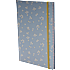 Danpen notesbog A5 - blomster/blå