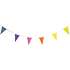 Salling guirlande m. vimpel L: 10 meter - multifarvet