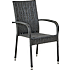 Carlton havebord med 4 Mallorca havestole - sort