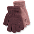 VRS børne 2-pak tryllehandsker str.  onesize - bordeaux/rosa