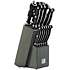 Artisan knivblok med 15 knive - sort