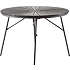 Kerteminde sort - nonwood havebord Ø110 cm, antracit stel