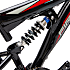 Puch firestorm børnecykel 7 gear 24" - sort/rød