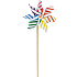 Mellem mønstret vindmølle H: 48 cm - flere varianter - assorteret