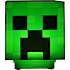 Minecraft Creeper lampe - grøn